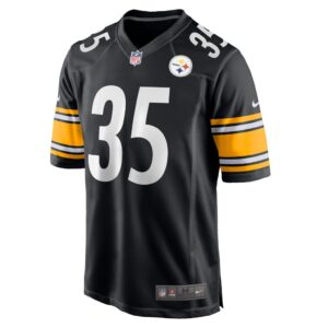 Men's Pittsburgh Steelers Arthur Maulet Nike Black Game Jersey