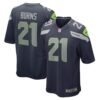 Men's Seattle Seahawks Artie Burns Nike College Navy Game Player Jersey