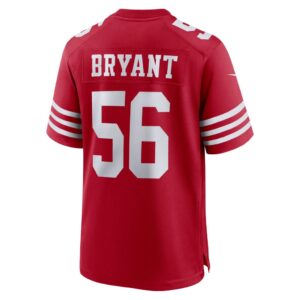 Men's San Francisco 49ers Austin Bryant Nike Scarlet Game Jersey