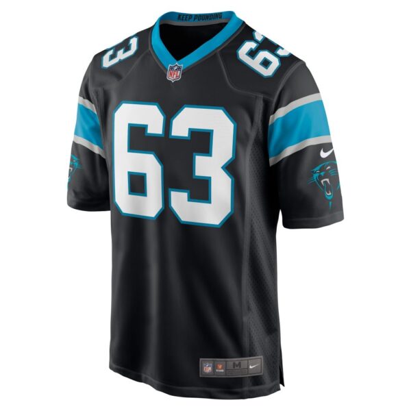 Men's Carolina Panthers Austin Corbett Nike Black Game Jersey