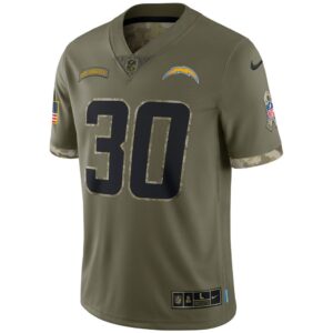 Men's Los Angeles Chargers Nike Olive 2022 Salute To Service Limited Jersey