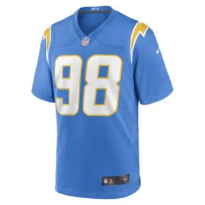 Men's Los Angeles Chargers Austin Johnson Nike Powder Blue Game Player Jersey