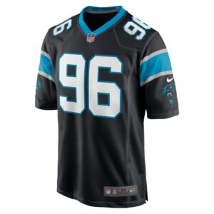 Men's Carolina Panthers Austin Larkin Nike Black Game Player Jersey