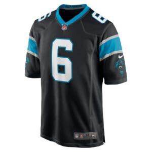 Men's Carolina Panthers Baker Mayfield Nike Black Home Player Game Jersey