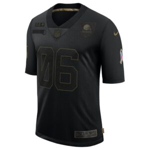 Men's Nike Baker Mayfield Black Cleveland Browns 2020 Salute To Service Limited Jersey