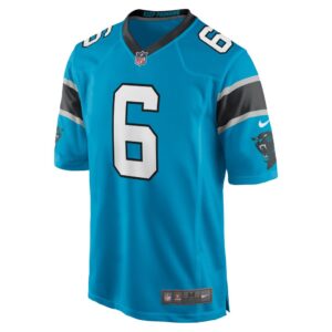 Men's Carolina Panthers Baker Mayfield Nike Blue Alternate Player Game Jersey