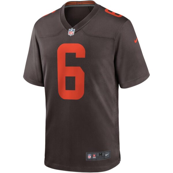 Men's Nike Baker Mayfield Brown Cleveland Browns Alternate Game Jersey