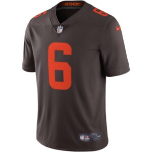 Men's Cleveland Browns Baker Mayfield Nike Brown Alternate Vapor Limited Jersey