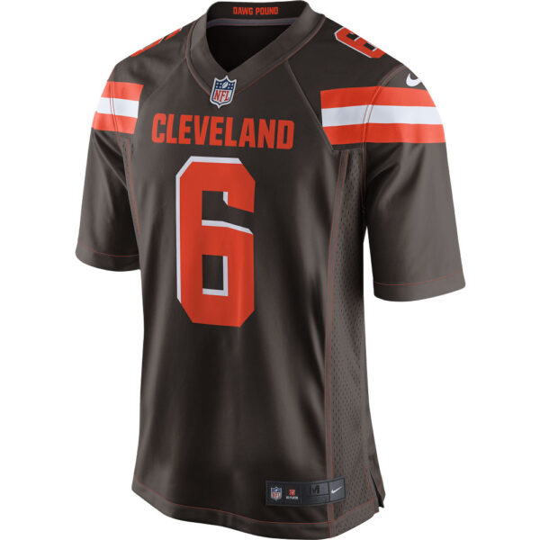 Men's Nike Baker Mayfield Brown Cleveland Browns Game Jersey