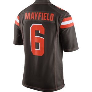 Men's Nike Baker Mayfield Brown Cleveland Browns Game Jersey