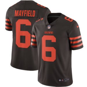 Men's Nike Baker Mayfield Brown Cleveland Browns Vapor Limited Jersey