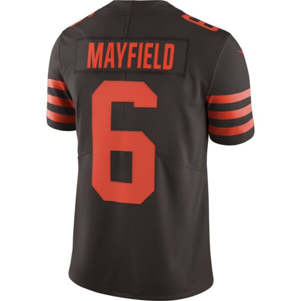 Men's Nike Baker Mayfield Brown Cleveland Browns Vapor Limited Jersey