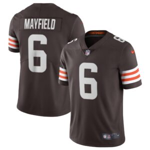 Men's Nike Baker Mayfield Brown Cleveland Browns Vapor Limited Player Jersey