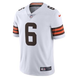 Men's Nike Baker Mayfield White Cleveland Browns Vapor Limited Jersey