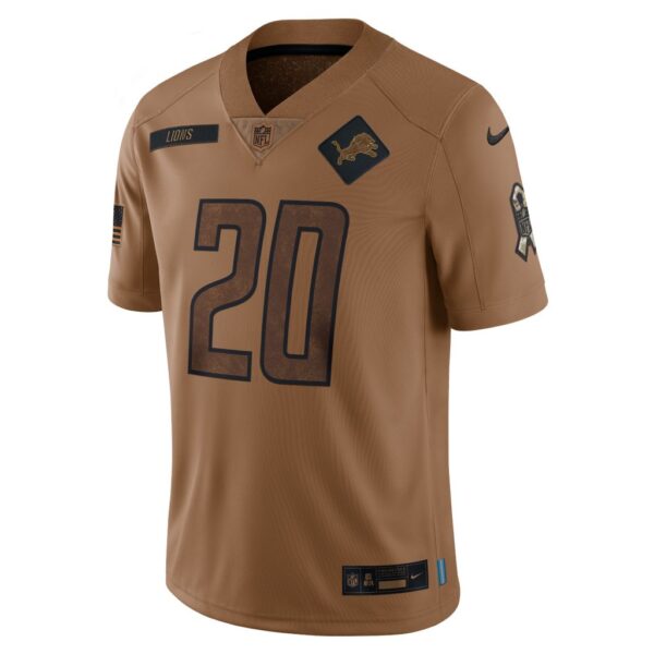 Barry Sanders Detroit Lions Nike 2023 Salute To Service Retired Player Limited Jersey - Brown