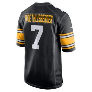 Men's Nike Ben Roethlisberger Black Pittsburgh Steelers Alternate Game Jersey