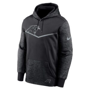 Men's Carolina Panthers Nike Black RFLCTV Chevron Pullover Hoodie