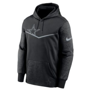 Men's Dallas Cowboys Nike Black RFLCTV Chevron Pullover Hoodie