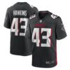 Men's Matt Hankins Atlanta Falcons Nike Black Game Player Jersey