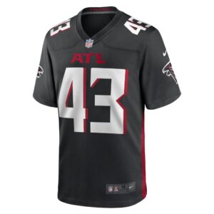 Men's Matt Hankins Atlanta Falcons Nike Black Game Player Jersey