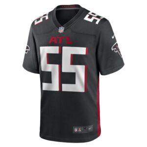 Men's Nate Landman Atlanta Falcons Nike Black Game Player Jersey