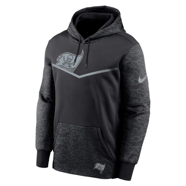 Men's Tampa Bay Buccaneers Nike Black RFLCTV Chevron Pullover Hoodie