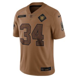 Bo Jackson Las Vegas Raiders Nike 2023 Salute To Service Retired Player Limited Jersey - Brown