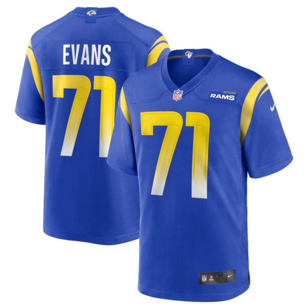 Men's Los Angeles Rams Bobby Evans Nike Royal Game Jersey