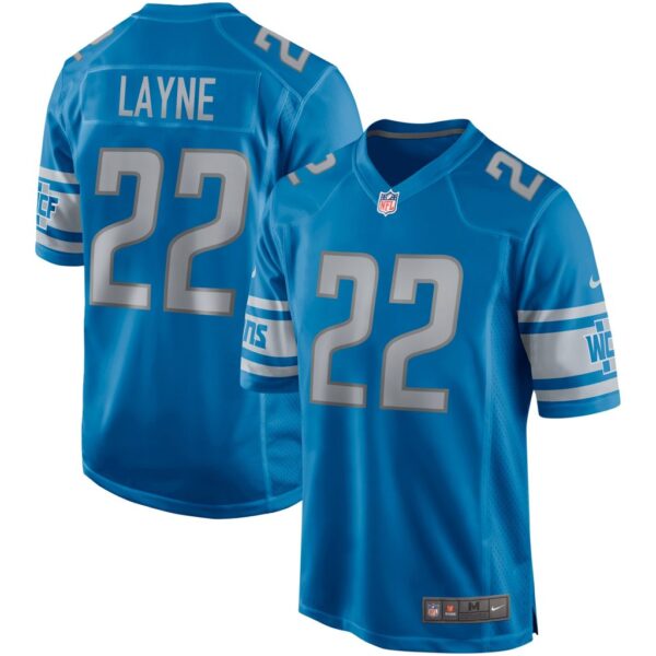 Men's Detroit Lions Bobby Layne Nike Blue Game Retired Player Jersey