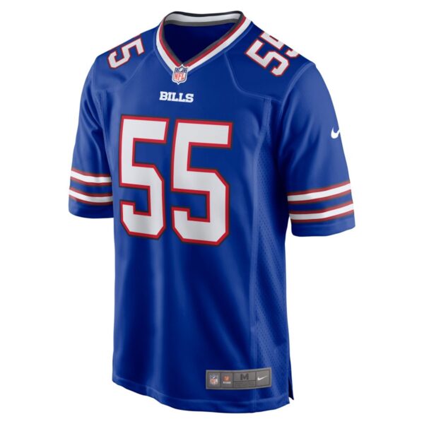 Men's Buffalo Bills Boogie Basham Nike Royal Game Jersey