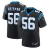 Men's Carolina Panthers Bradley Bozeman Nike Black Team Game Jersey