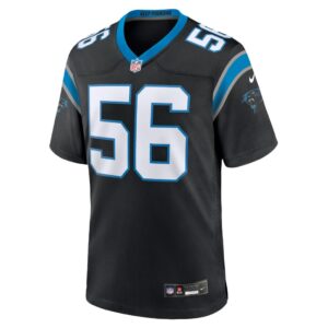 Men's Carolina Panthers Bradley Bozeman Nike Black Team Game Jersey