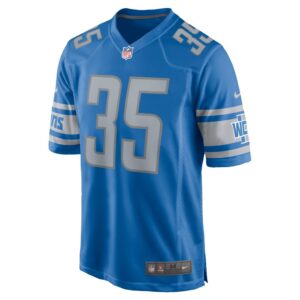 Men's Detroit Lions Brady Breeze Nike Blue Home Game Player Jersey