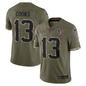 Men's Houston Texans Nike Olive 2022 Salute To Service Limited Jersey