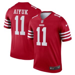 Men's San Francisco 49ers Brandon Aiyuk Nike Scarlet Legend Jersey