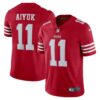 Men's San Francisco 49ers Brandon Aiyuk Nike Scarlet Vapor Limited Jersey