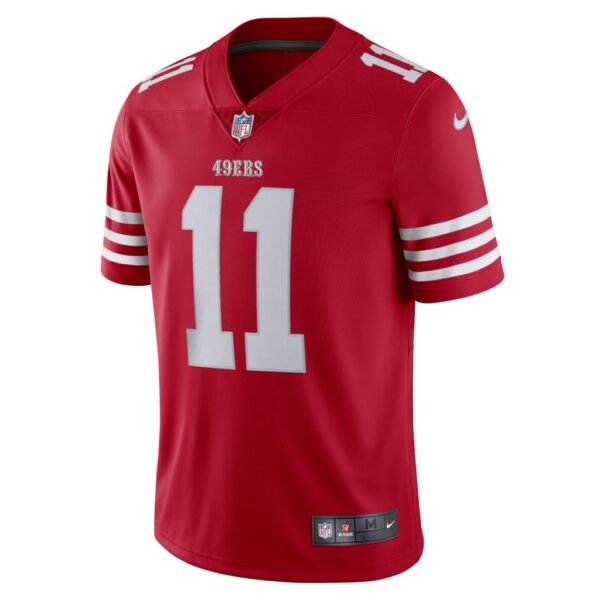 Men's San Francisco 49ers Brandon Aiyuk Nike Scarlet Vapor Limited Jersey