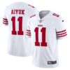 Men's San Francisco 49ers Brandon Aiyuk Nike White Vapor Limited Jersey