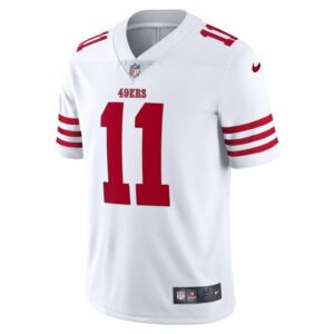 Men's San Francisco 49ers Brandon Aiyuk Nike White Vapor Limited Jersey