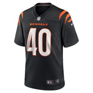 Men's Cincinnati Bengals Brandon Wilson Nike Black Game Jersey