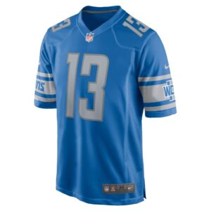 Men's Detroit Lions Brandon Zylstra Nike Blue Home Game Player Jersey