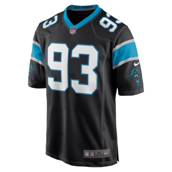 Men's Carolina Panthers Bravvion Roy Nike Black Game Jersey