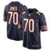 Men's Chicago Bears Braxton Jones Nike Navy Game Player Jersey