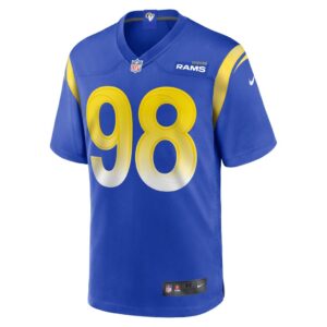 Men's Los Angeles Rams Brayden Thomas Nike Royal Game Player Jersey