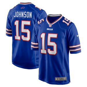 Men's Buffalo Bills Braydon Johnson Nike Royal Team Game Jersey