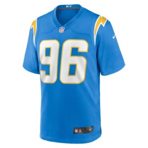 Men's Los Angeles Chargers Breiden Fehoko Nike Powder Blue Game Player Jersey