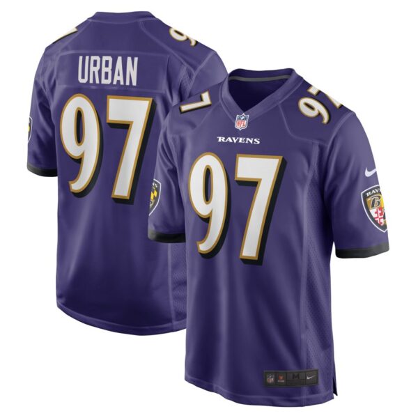 Men's Baltimore Ravens Brent Urban Nike Purple Game Player Jersey