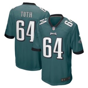 Men's Philadelphia Eagles Brett Toth Nike Midnight Green Game Jersey