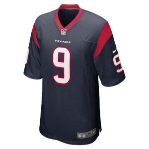 Men's Houston Texans Brevin Jordan Nike Navy Game Jersey