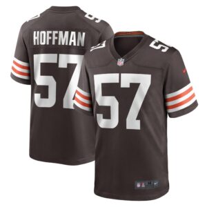 Men's Cleveland Browns Brock Hoffman Nike Brown Game Player Jersey